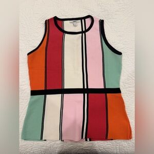 Bar III Colorblock Sleeveless Top